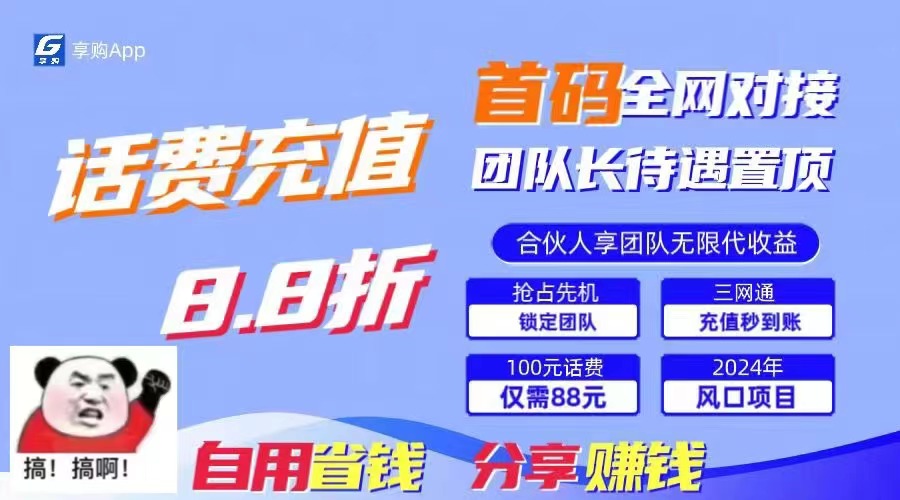 （11083期）88折冲话费，立马到账，刚需市场人人需要，自用省钱分享轻松日入千元，…-iTZL项目网