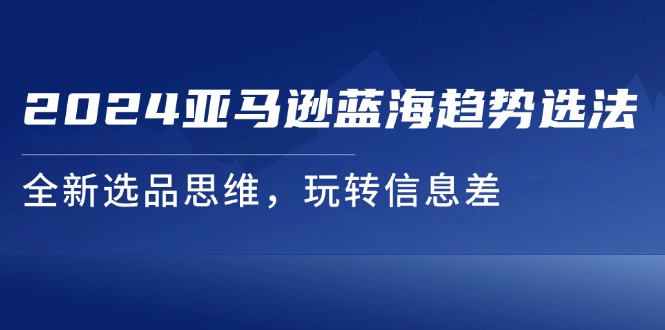 （11703期）2024亚马逊蓝海趋势选法，全新选品思维，玩转信息差-iTZL项目网