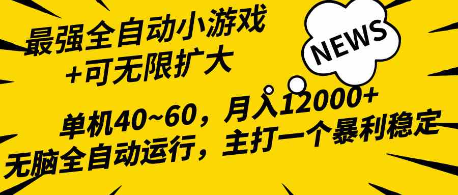 （10046期）2024最新全网独家小游戏全自动，单机40~60,稳定躺赚，小白都能月入过万-iTZL项目网