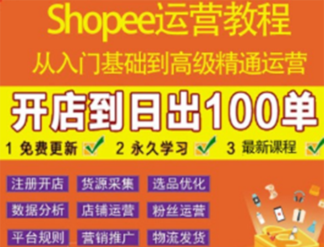 （3334期）shopee运营教程：从入门基础到高级精通，开店到日出100单（全套课程）-iTZL项目网