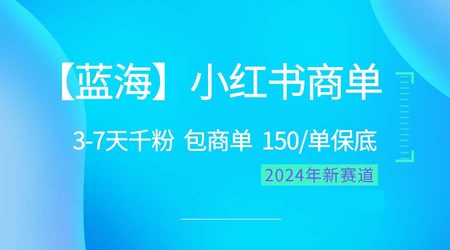 （10232期）2024蓝海项目【小红书商单】超级简单，快速千粉，最强蓝海，百分百赚钱-iTZL项目网