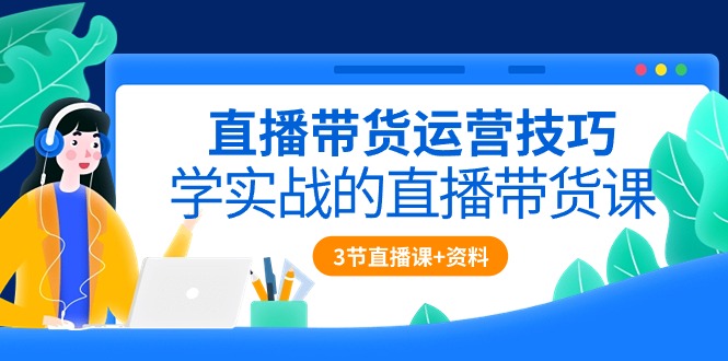 （10229期）直播带货运营技巧，学实战的直播带货课（3节直播课+配套资料）-iTZL项目网