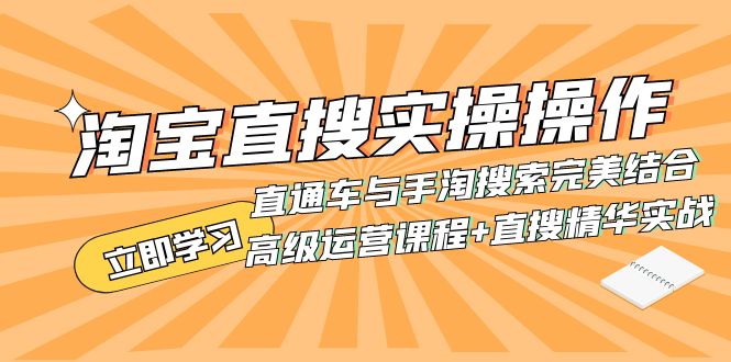 （7618期）淘宝直搜实操操作 直通车与手淘搜索完美结合（高级运营课程+直搜精华实战）-iTZL项目网