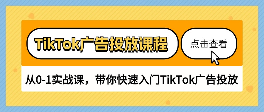 （10731期）TikTok广告投放课程，从0-1实战课，带你快速入门TikTok广告投放（30节课）-iTZL项目网