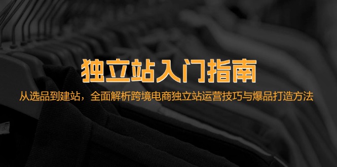 （12882期）独立站入门指南：从选品到建站，全面解析跨境电商独立站运营技巧与爆品…-iTZL项目网