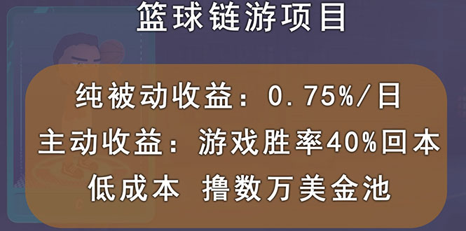 （2893期）国外区块链篮球游戏项目，前期加入秒回本，被动收益日0.75%，撸数万美金-iTZL项目网