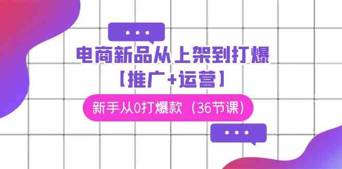 （9286期）电商 新品从上架到打爆【推广+运营】，新手从0打爆款（36节课）-iTZL项目网