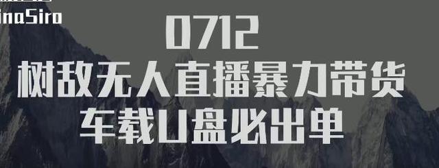 树敌‮习研‬社0712抖音无人直播暴力带货车载U盘必出单，单号单日产出300纯利润-iTZL项目网