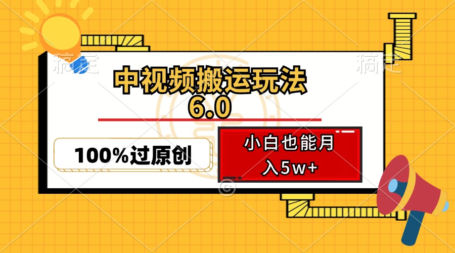 （12838期）中视频搬运玩法6.0，利用软件双重去重，100%过原创，小白也能月入5w+-iTZL项目网