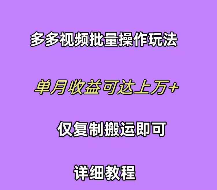 （10029期）拼多多视频带货快速过爆款选品教程 每天轻轻松松赚取三位数佣金 小白必…-iTZL项目网