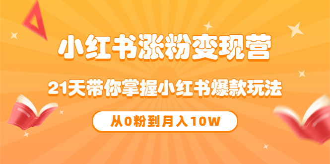 （3132期）《小红书涨粉变现营》21天带你掌握小红书爆款玩法 从0粉到月入10W-iTZL项目网