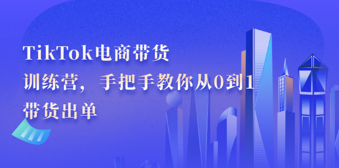 （2172期）TikTok电商带货训练营，手把手教你从0到1带货出单-iTZL项目网