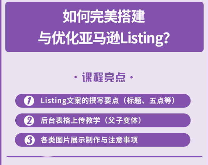 （2442期）完美搭建与优化亚马逊Listing（爆单必修课）-iTZL项目网