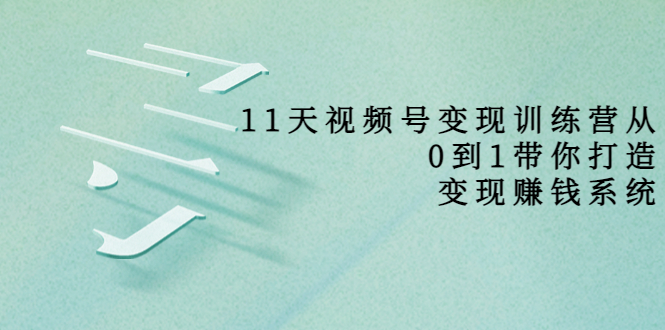 （3595期）11天视频号变现训练营，从0到1打造变现赚钱系统-iTZL项目网