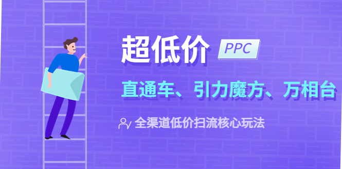 （5659期）2023超低价·ppc—“直通车、引力魔方、万相台”全渠道·低价扫流核心玩法-iTZL项目网