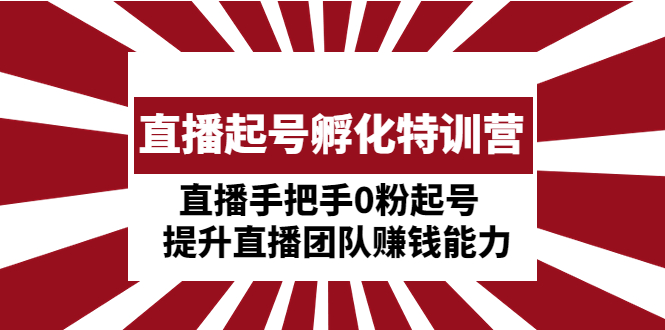 （4864期）直播起号孵化特训营：直播手把手0粉起号  提升直播团队赚钱能力-iTZL项目网